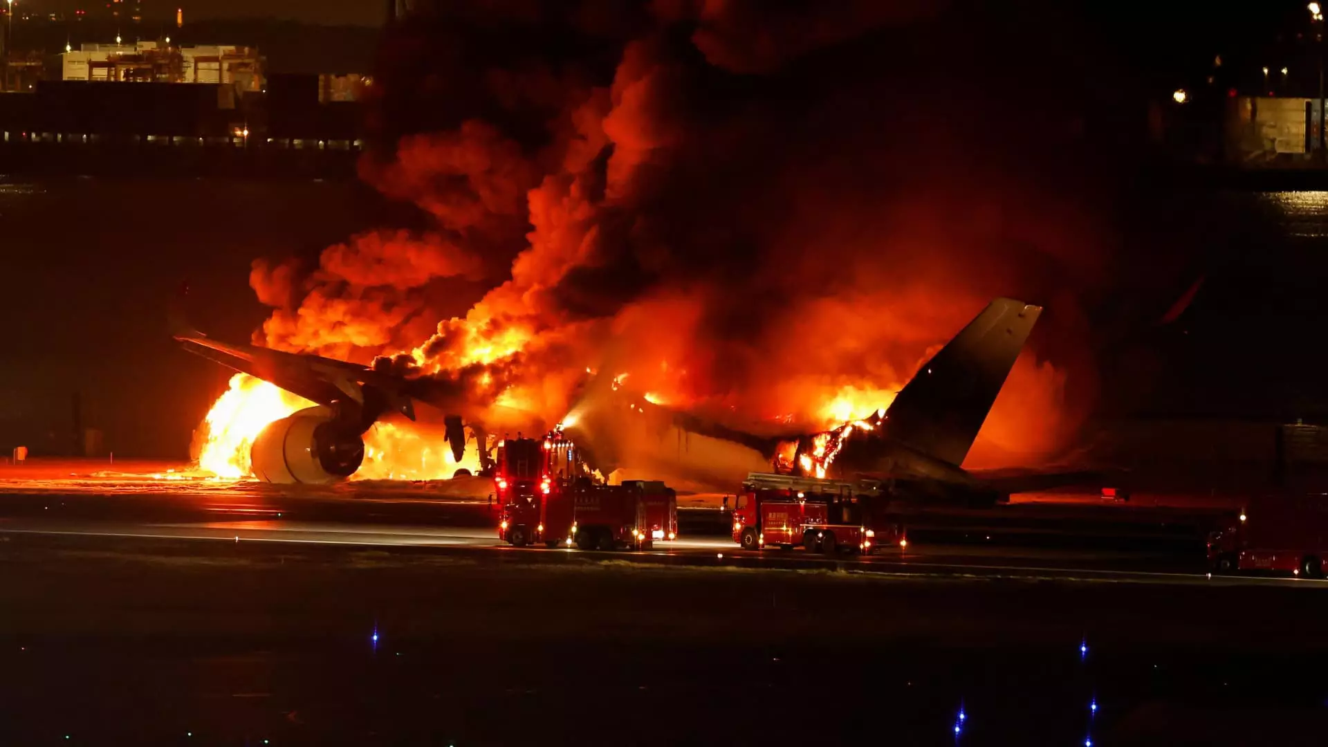 A Tragic Collision at Haneda Airport: Japan Airlines Flight Catches Fire