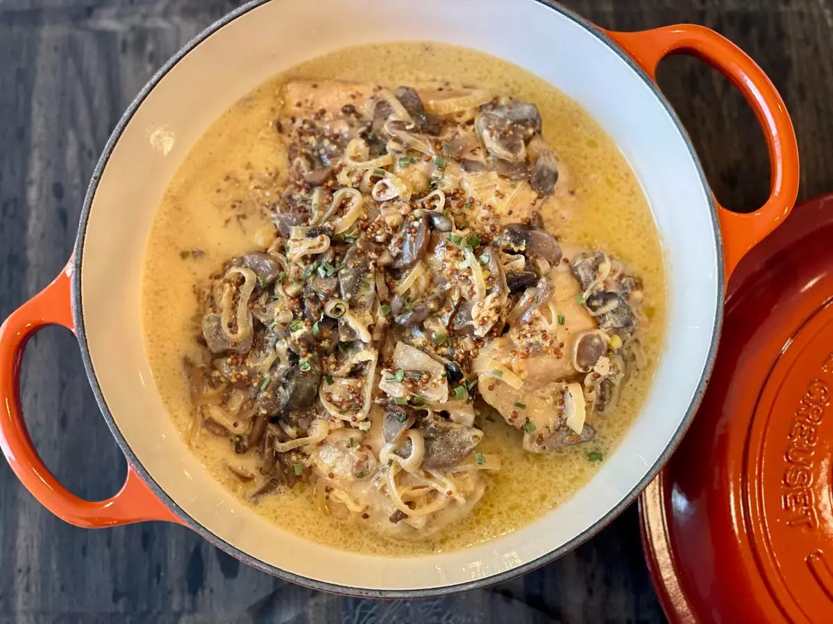 Delicious Chicken with Mustard Sauce