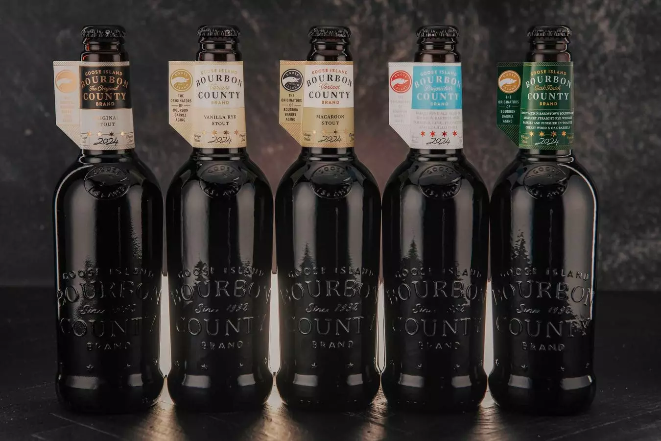 Goose Island Beer Co. odhalila očakávané varianty Bourbon County Stout na rok 2024